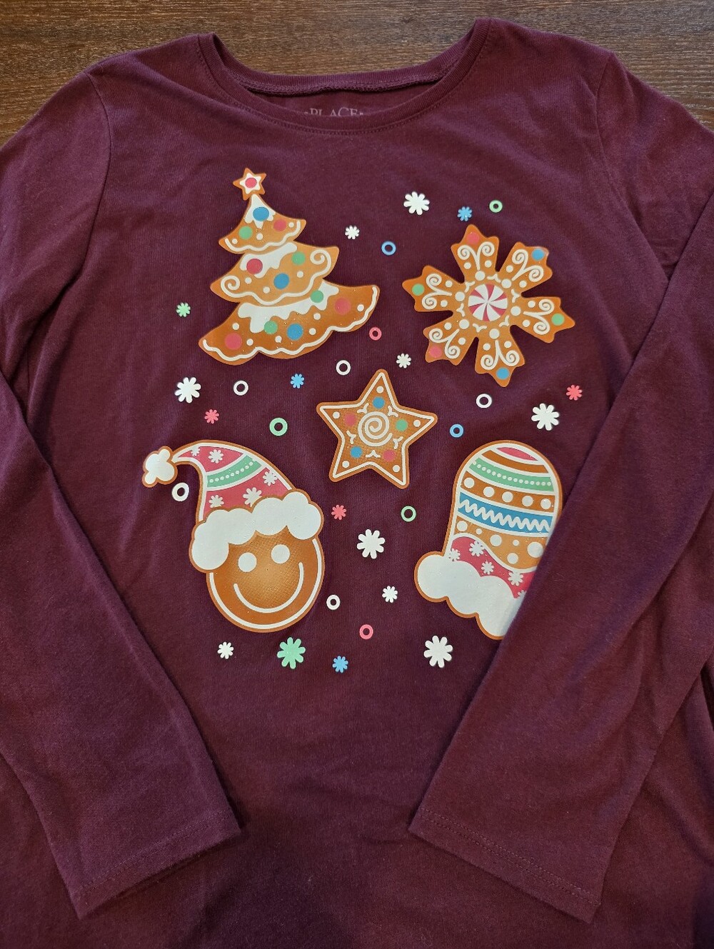 The Children's Place Girls XXL 16 Lot Of 3 Holiday Long Sleeve Tees - Picture 2 of 6